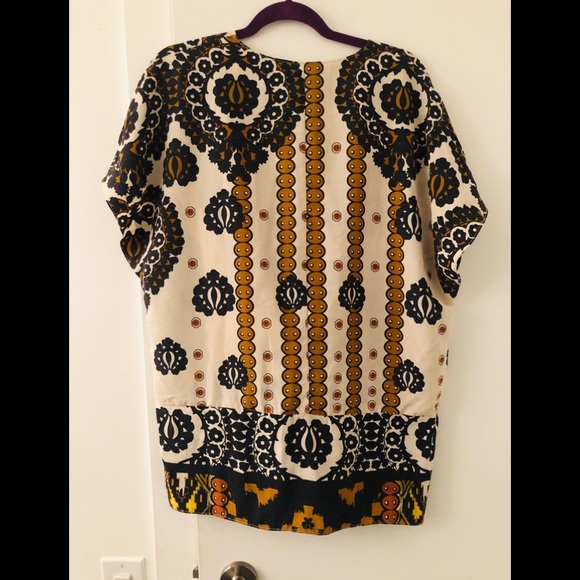 Petticoat Alley Wrap Parsley Print Blouse - Picture 7 of 9